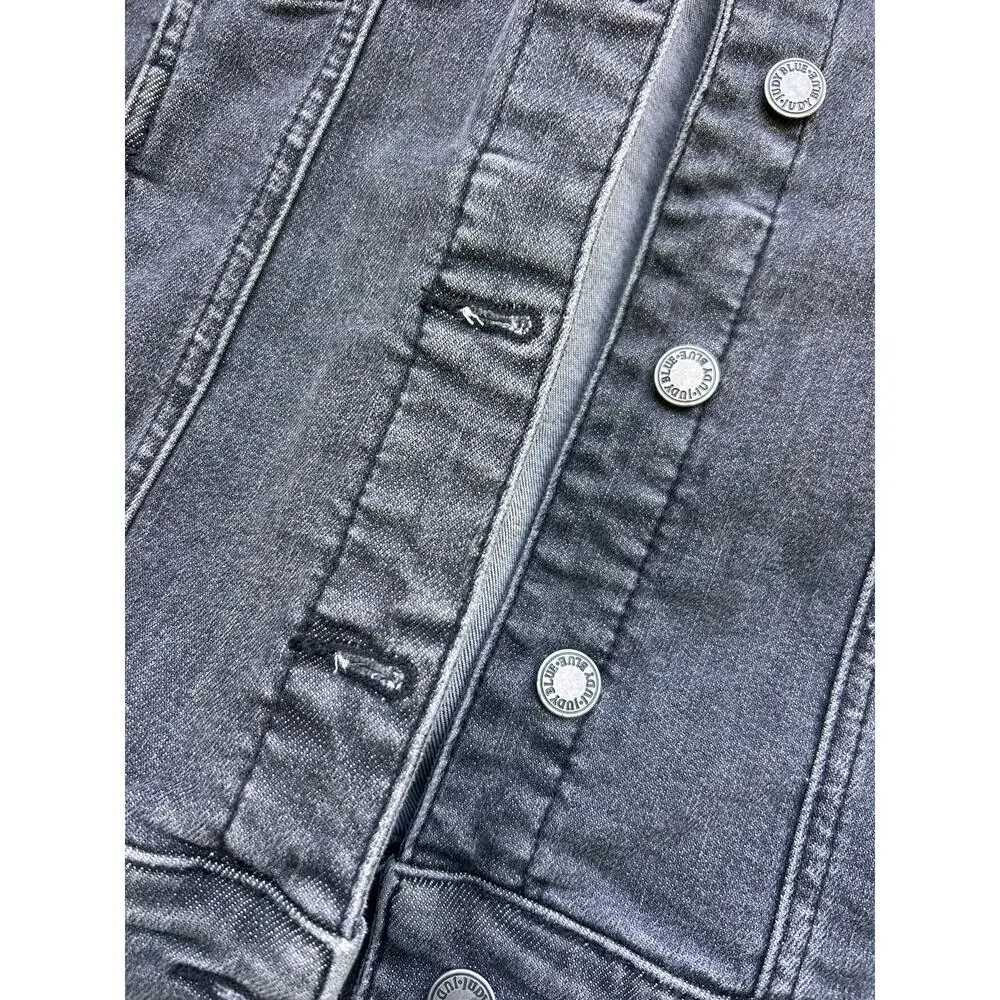 Judy Blue Black‎ Denim Cropped Jacket JB744 Size Small